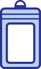 Employee ID, name card, icon, vector