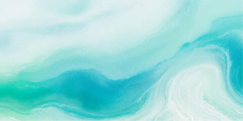 abstract soft blue and green abstract water color ocean wave texture background. Banner Graphic Resource as background for ocean wave and water wave abstract graphics	