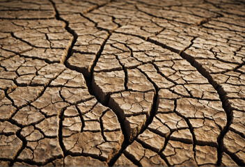 dry cracked earth land background, climate change