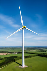 BP's Sustainable Venture: A Landscape of Wind Turbines Contributing to Renewable Energy Production