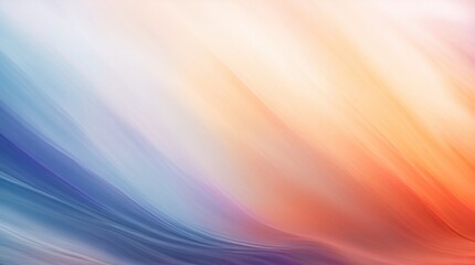 Flowing blue and orange waves symbolize a serene sense of calm 