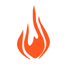 fire icon color,red,orange,yellow,vector