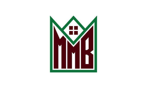 MMB initial letter real estate builders logo design vector. construction, housing, home marker, property, building, apartment, flat, compartment, business, corporate, house rent, rental, commercial