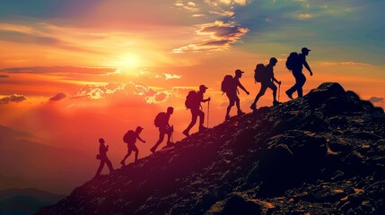 Obraz premium Effective leadership and team management for organizational growth Focus on communication, motivation, and conflict resolution