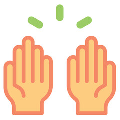 Fototapeta premium Pray Icon