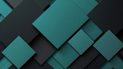 Black and Teal abstract shape background presentation design. PowerPoint and Business background. - obrazy, fototapety, plakaty