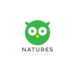 Obraz premium nature owl bird logo symbol graphic design vector