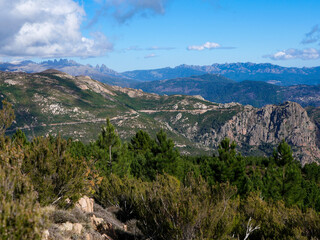 Naklejka premium Corse- Randonnée - Monte San Petru - Montagne