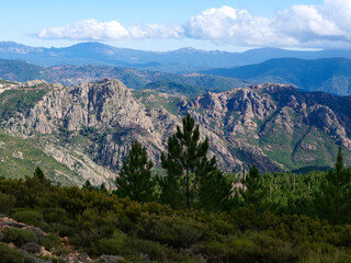 Fototapeta na wymiar Corse- Randonnée - Monte San Petru - Montagne