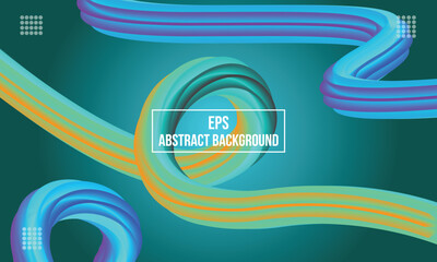 Moder liquid colour background with 3d fluid shapes