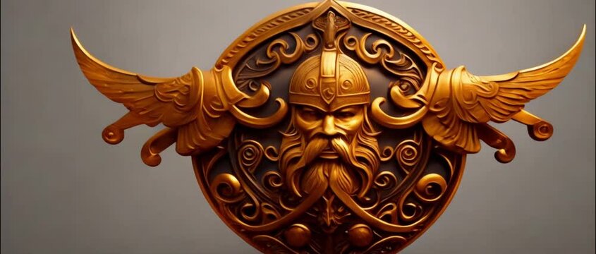 emblem medieval viking warior