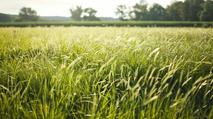 Obraz premium Big grass in farm. Generative AI