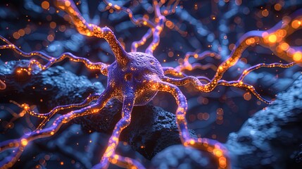 neurotransmitters - obrazy, fototapety, plakaty