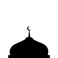 Dome Mosque Vektor Illustration 