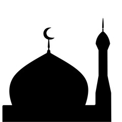 Dome Mosque Vektor Illustration 