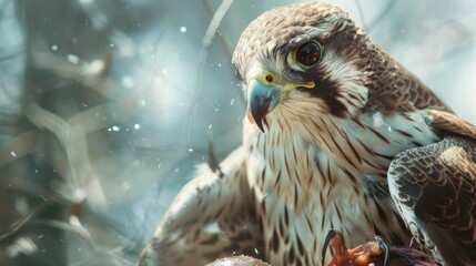 Surprised falcon. Generative AI
