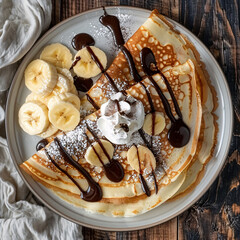 Crêpes with Nutella and Banana