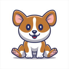 animal pet vector illustration. with fully editable