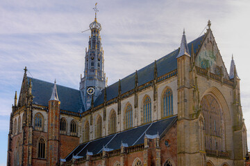 The Grote Kerk or St.-Bavokerk is a Reformed Protestant church located on the central market square in the Dutch city of Haarlem, The capital of the province of North Holland, Haarlem, Netherlands.