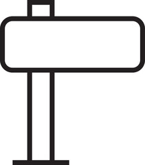 Fototapeta premium Street Guidepost Icon
