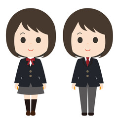 It is Students in genderless uniforms.