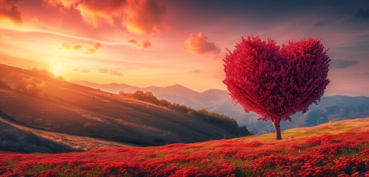 Tree of love in spring
