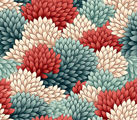 Fototapeta premium Leaves weave a calming pattern, perfect for natural designs