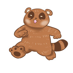 tanuki with run