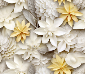 Fototapeta premium A vibrant tapestry of colorful flowers in a seamless pattern