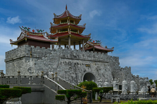 500 statues chinese-buddhist  temple in batam Indonesia