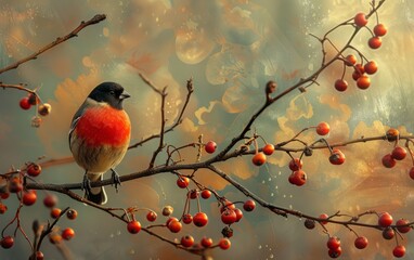 Winter Berries A Feast for the Bullfinch
