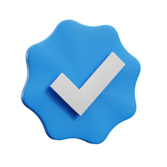 check mark icon 3d render