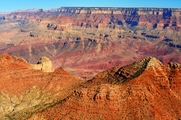 Hazy Sky Day At The Grand Canyon Arizona