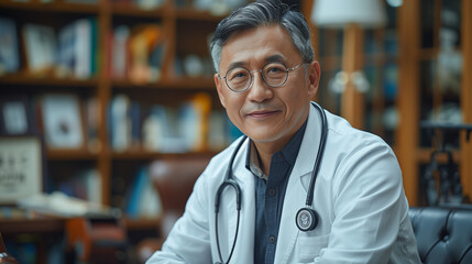 ミドルエイジの医者　微笑み