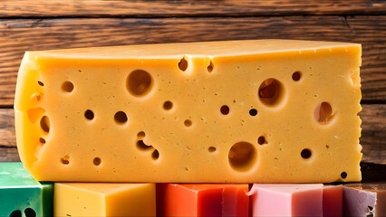 Cheese, yellow, bread, dairy, slice, close up, breakfast, food, 