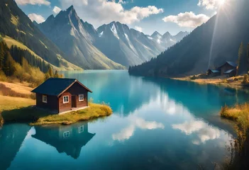 Foto op Plexiglas lake in the mountains © rabia