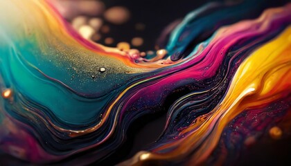 Obraz na płótnie Canvas attractive wallpaper colorfull splash paint beautiful liquid texture bright vivid colors