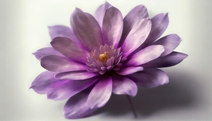 beautiful purple flower isolated on a white background