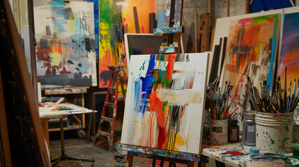 In a studio infused with synesthetic visions, the artist merges sound with color, each stroke a symphony. A rack focus reveals layers of meaning, pulling viewers into a world where senses intertwine