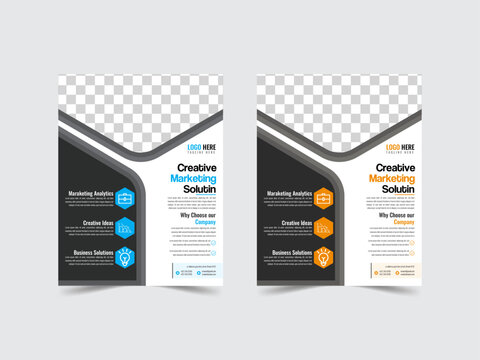Corporate Business flyer design template vector 