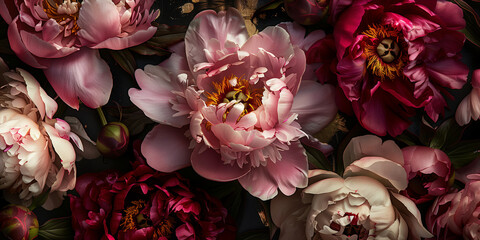 Nostalgia new wallpaper beautiful fantasy vintage classic botanical flower bunch, luxury motif for floral print digital background