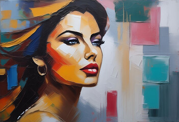 Obraz premium Young women portrait