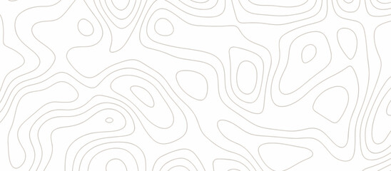 Abstract topography wavy line map background. vector illustration. topography map on land vector terrain Illustration. Black on white contours vector topography stylized height of the lines.	