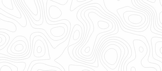 Abstract topography wavy line map background. vector illustration. topography map on land vector terrain Illustration. Black on white contours vector topography stylized height of the lines.	