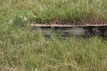 wooden retaining wall