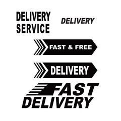 collection of typographic inscriptions fast delivery