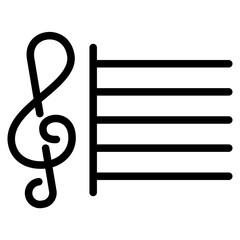 Treble clef icon