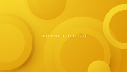 Orange abstract circle shape background design vector.