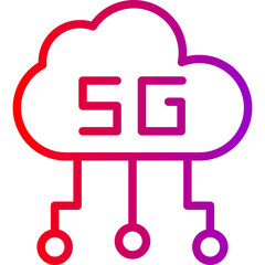 5G-35 Vector Line Gradient Icon