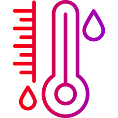 thermometer Line Gradient